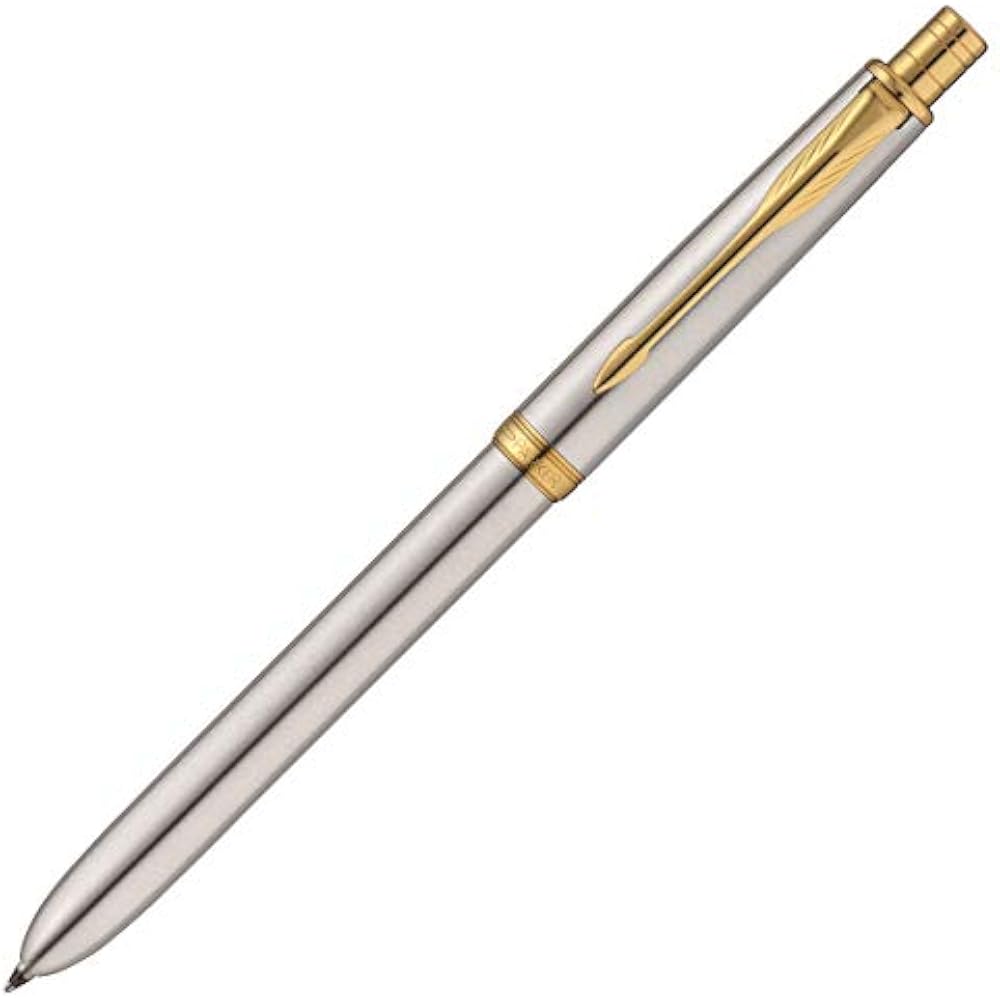 PARKER PARKER Multifunction Pen Sonnet Stainless Steel GT 3 in 1 Ballpoint Pen 2 Colors (Red Blac...