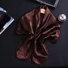 90cm Solid Colors Neckerchief Hijab Scarf For Women Soft Satin Headband Hair Scarves Female Square Shawls Head Scarfs For Ladies
