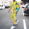 Abstract Vortex Pattern T-Shirts Sets Male 3D Print Unisex Long Sleeve T shirt Pants Suits Casual Men's Clothing 2Pcs Jogger Set