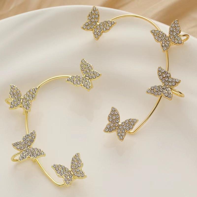 Luxury Butterfly No-Pierce Ear Cuff for Women - Elegant, High-End Fairy Earring