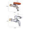 Anti-Freeze High Flow Outdoor Anti-Theft Password Lock Switch Garden Balcony Car Wash Washing Machine Quick Connect Faucet