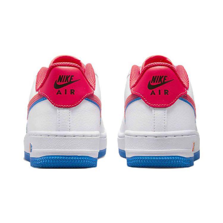 Nike Air Force 1 LV8 GS Offset Swoosh Kids Sneakers White Photo-Blue University-Gold DX1787-100