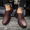 Genuine Leather Shoes Men Luxury Brand Tooling Man Formal Dress Male Footwear Comfortable Work Outdoor Shoes Business Oxfords