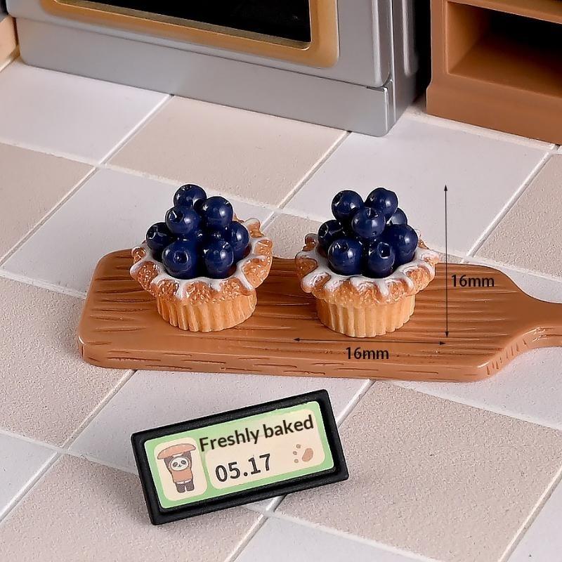 10Pcs 1/12 Scale Dollhouse Miniature Dessert Fruit Cake Play Kitchen Food Diy Jewelry Accessories For Doll Accessories