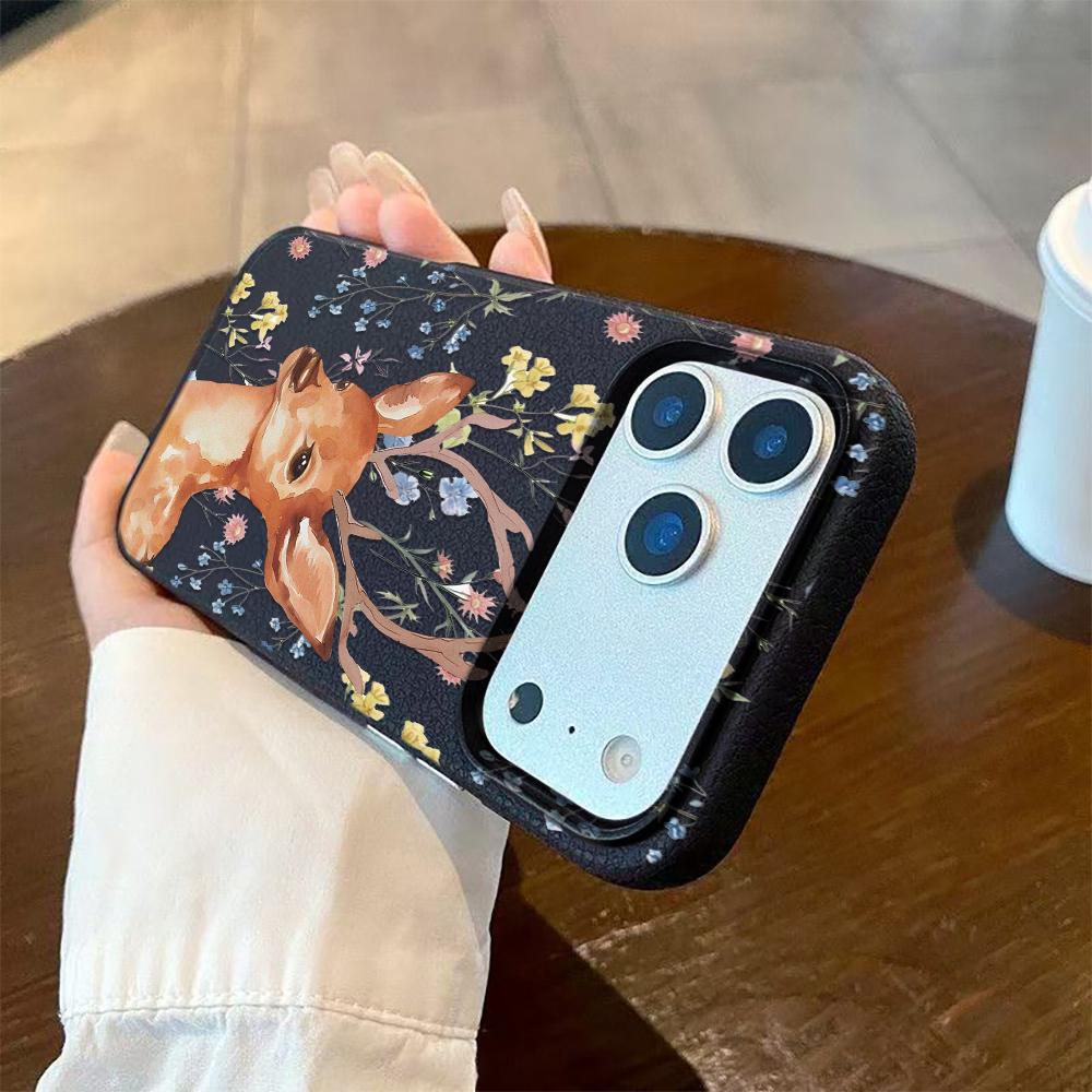 Deer Plum Blossom Phone Case For Iphone 12 14 Case Phone 17air 16 15 14 13 12 11 8 7 Pro Max Mobile Protective Case Funda Cover