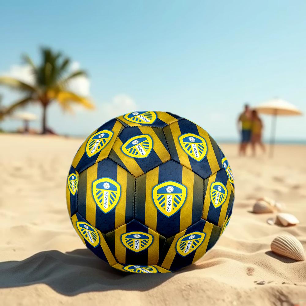 Leeds United Size 5 Football High Elastic Soccer Ball For Outdoor Competition Daily Training Play