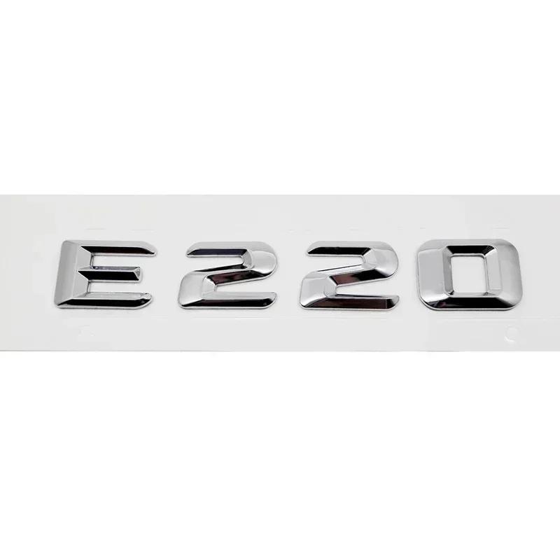 Car Tail Letter Number Emblem Sticker Rear Trunk Badge Decal for Mercedes Benz E Class E53 E55 E63 E200 E220 E230 E240 E250 E260