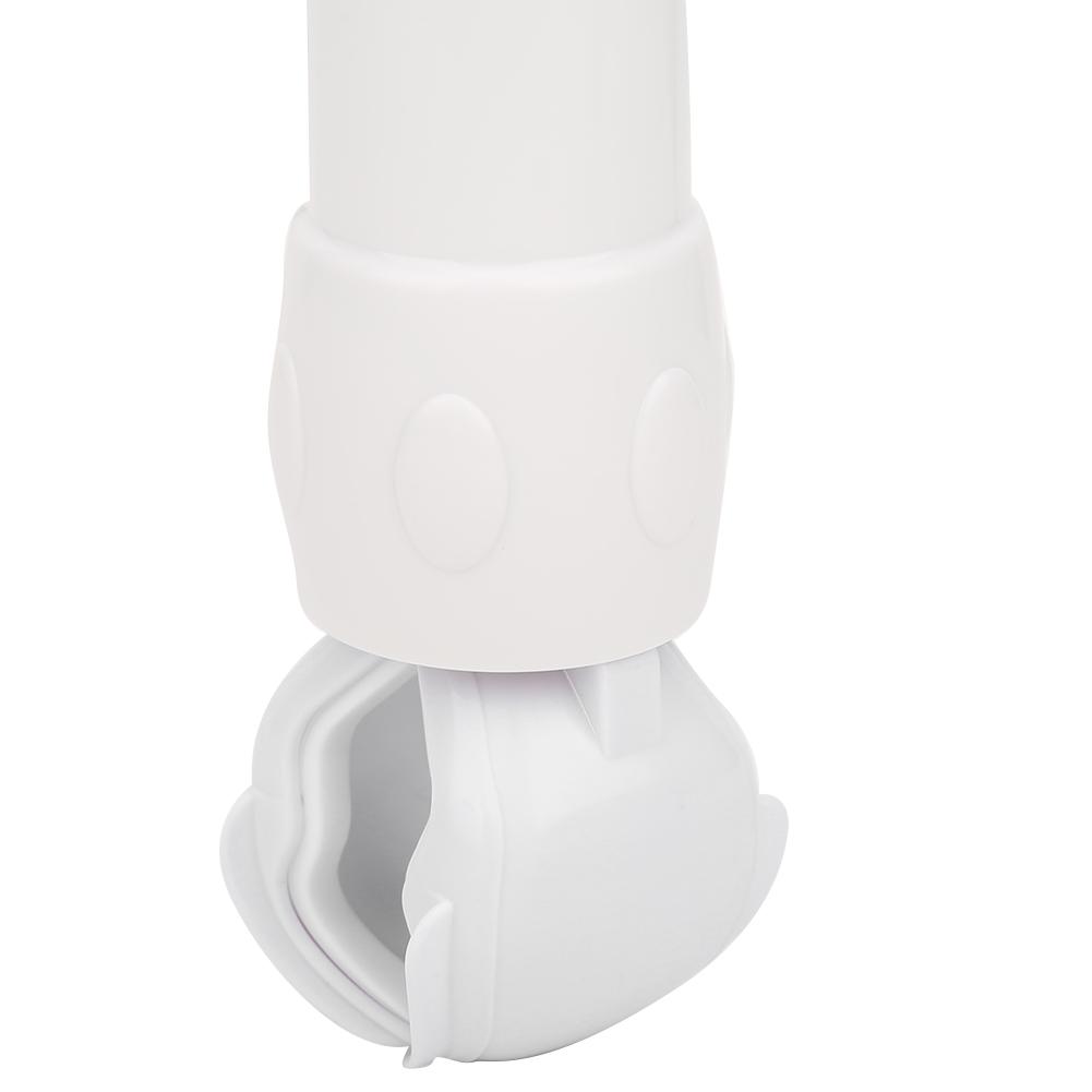 Baby Bed Bell Toy Rattles Bracket DIY Baby Crib Decoration Hanging Arm Bracket (H Style)White