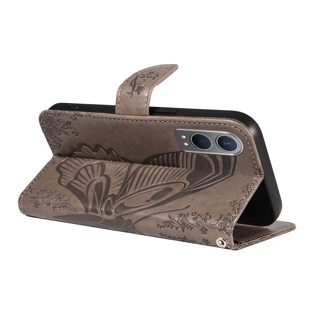 For OnePlus Nord CE4 Lite 5G/Oppo K12x 5G (China) Case Butterfly Pattern Leather Wallet Phone Cover