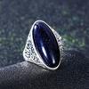 Women's Ring CopperJewelry Vintage Blue Sand Hollow Elegant Ring Gift Party Wedding