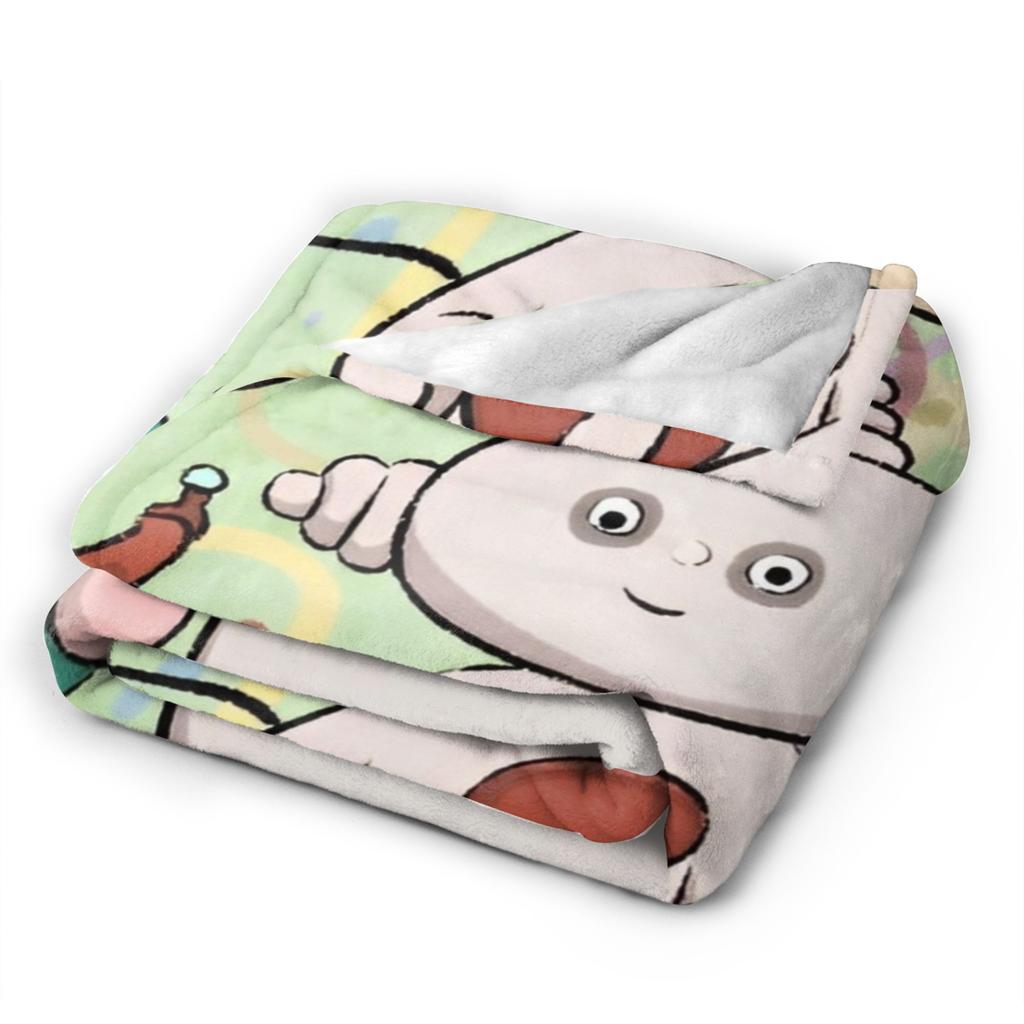 Makka Pakka In the Night Garden Blanket Airplane Travel Flannel Throw Blanket For Couch Chair Warm Soft Design Quality Bedspread
