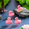10Pcs Cute Cartoon Mini Flamingo Micro Landscape Decoration Crafts Miniature Resin Figurines Accessories Diy Home Decoration