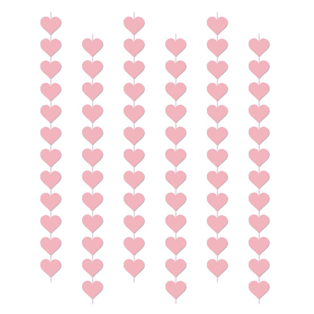 6/8 szt. Dekoracja na Walentynki Wisząca ozdoba w kształcie serca miłości na ślub i zaręczyny Dekoracja na przyjęcie walentynkowe