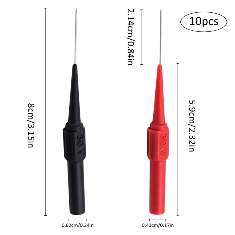 Sonde de test à aiguille pour multimètre, testeur de multimètre, 0,7 mm, non destructive