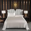 Japanese Style Silky Solid Color Bedding Set - Includes Sheet and Two Pillowcases for a Cool, Nude Sleeping Experience In Summer.