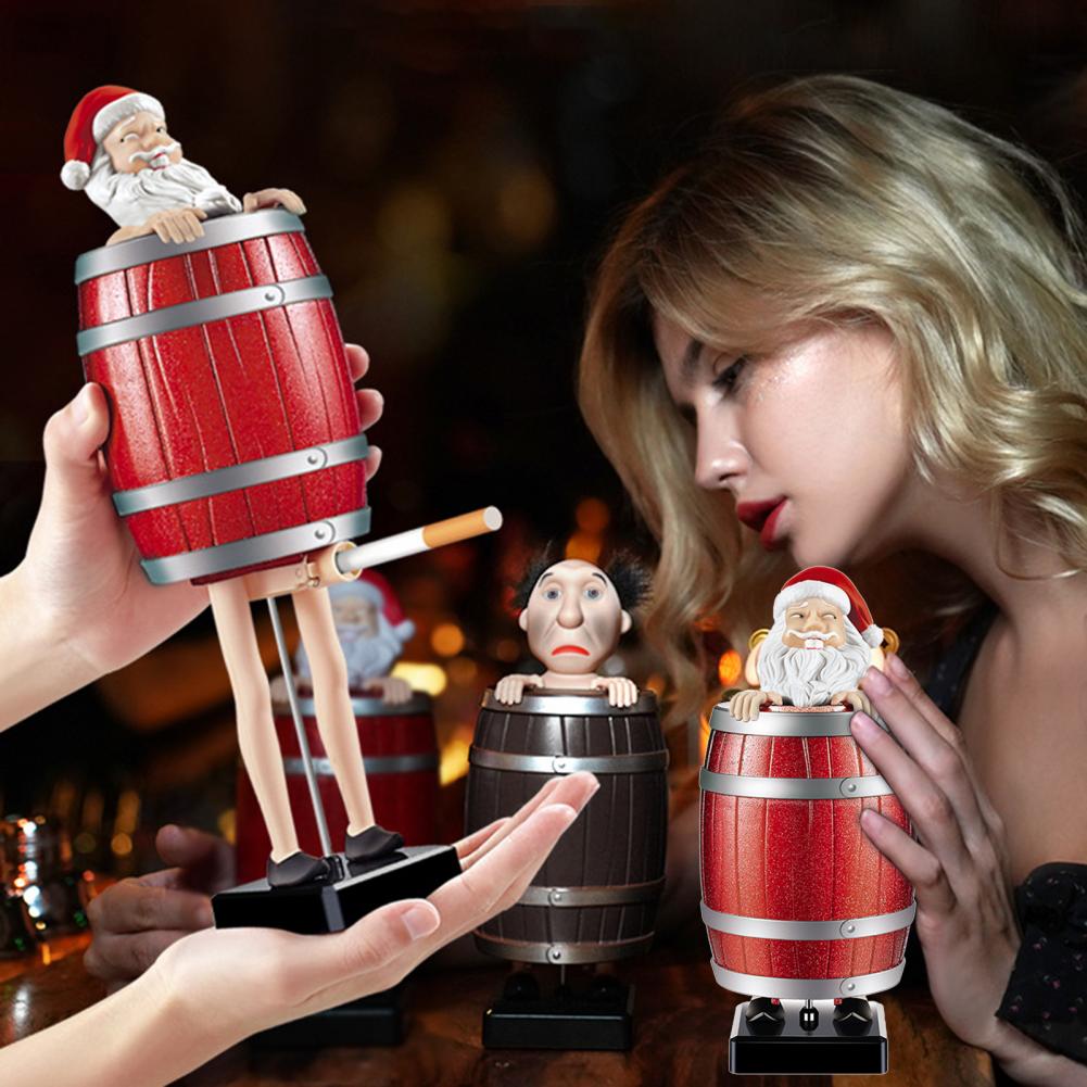 Automatische schrullige Onkel Zigarettenaufbewahrung Hülle Weihnachtsmann Weihnachten Zigaretten Spender Scherz Zigarettenschachtel Organizer navidad noel