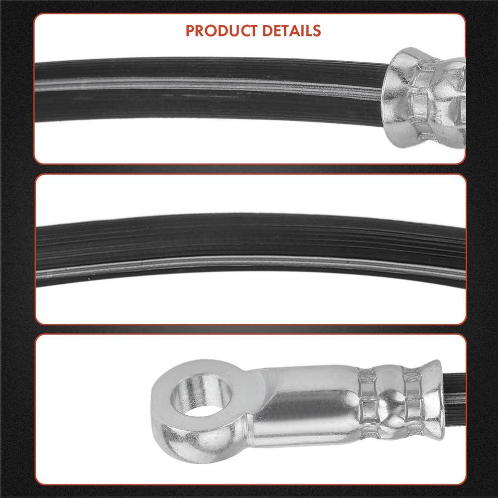 Front LH&RH Brake Hydraulic Hose For Chrysler Sebring Dodge Avenger Jeep Compass
