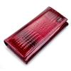 Top Layer Cowhide Women's Crocodile Pattern Genuine Leather Wallet and Clutch