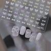 TOMONI Shell Light Nail Stickers - Fresh Korean Style with Small Bow Decorations