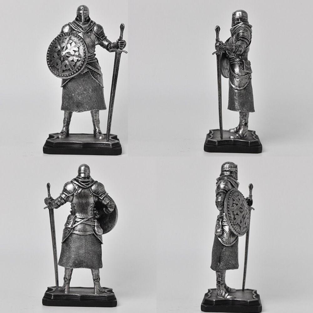 Exquisite Nordic Knight Resin Figurine Kawaii Knight Statue Decorative Children