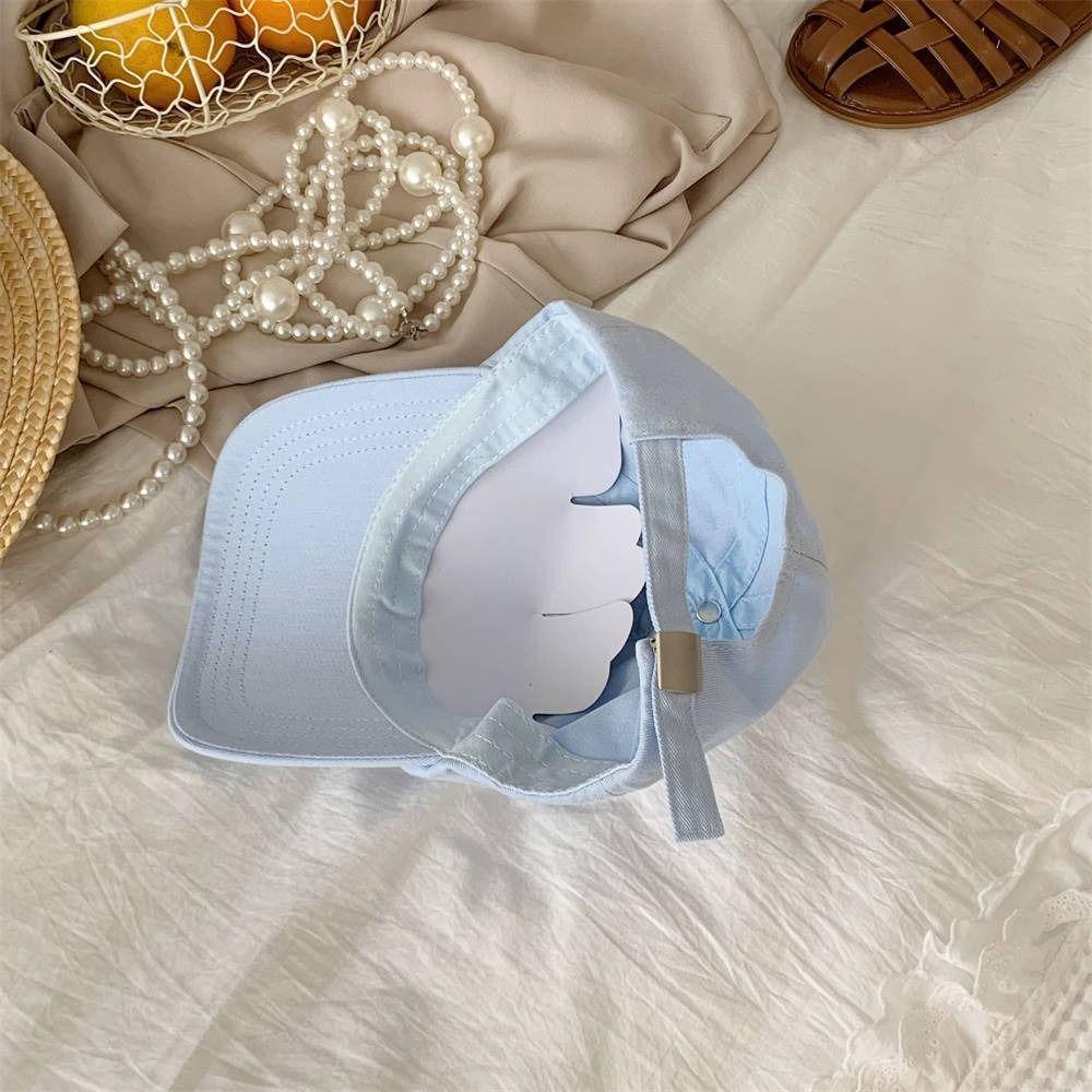 Korean Style Teenagers Baseball Cap Adjustable Duck Tongue Hat Bear Embroidery Baseball Hat  Women