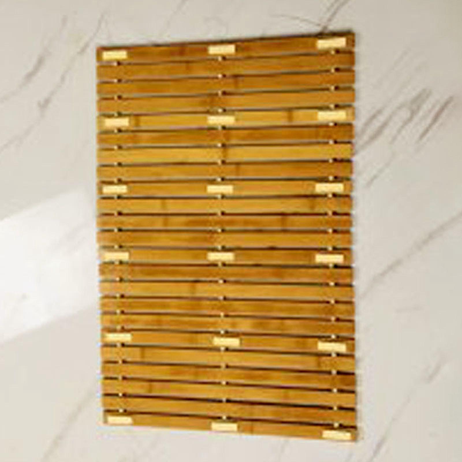 Бамбуковый деревянный коврик для ванной — фото 4