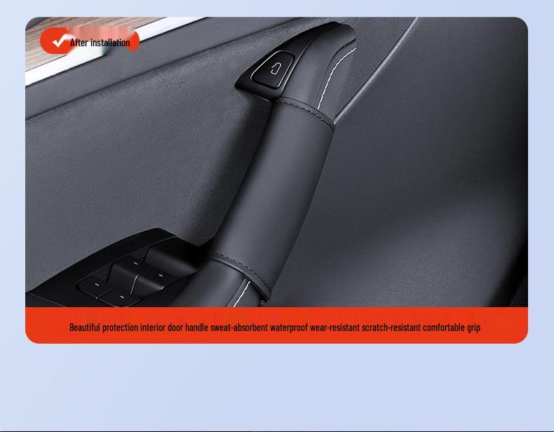 Autocollants de Protection pour Accoudoir et Poignée de Porte Tesla Model 3/Y - Accessoires Intérieurs de Voiture