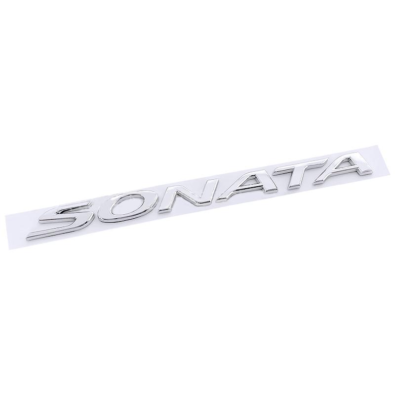 rlapg3 ABS Car Trunk Rear Badge Sticker for Hyundai ELANTRA SANTAFE TUCSON SONATA Logo Auto Decal Emblem Exterior Accessories