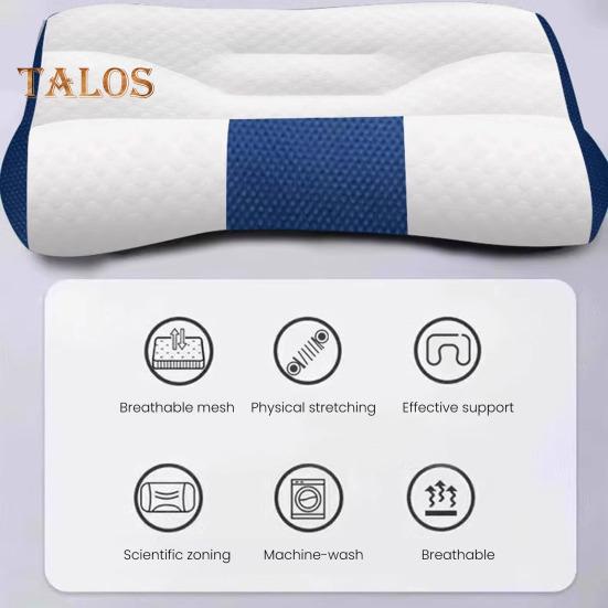 Nackenkissen aus Memory-Schaum zur Linderung von Nackenverspannungen, verstellbares orthopädisches Sandwich-Kissen, weiches, atmungsaktives Nackenkissen für alle Altersgruppen