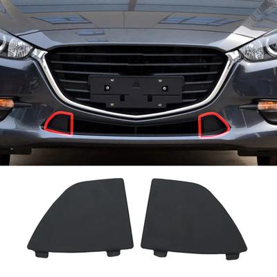 2x Front Bumper Lower Tow Hook Cover B63B-50-101 B63B-50-102 For Mazda 3 2017-18