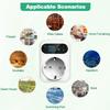 For Tuya WIFI Digital Thermostat Socket 16A Outlet Featuring Remote App Access and Voice Control Compatibility