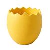 3D Printed Cracked Egg Planter Creative Eggshell Shape Flowerpot Pen Holder Storage Ornament Macaron Colors for Home Decor Gift