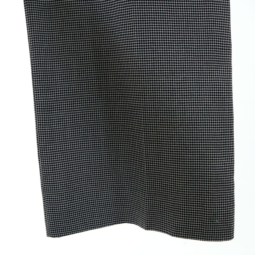 Emporio Armani Check Pattern Wool Pants 38 Black X White Women Used