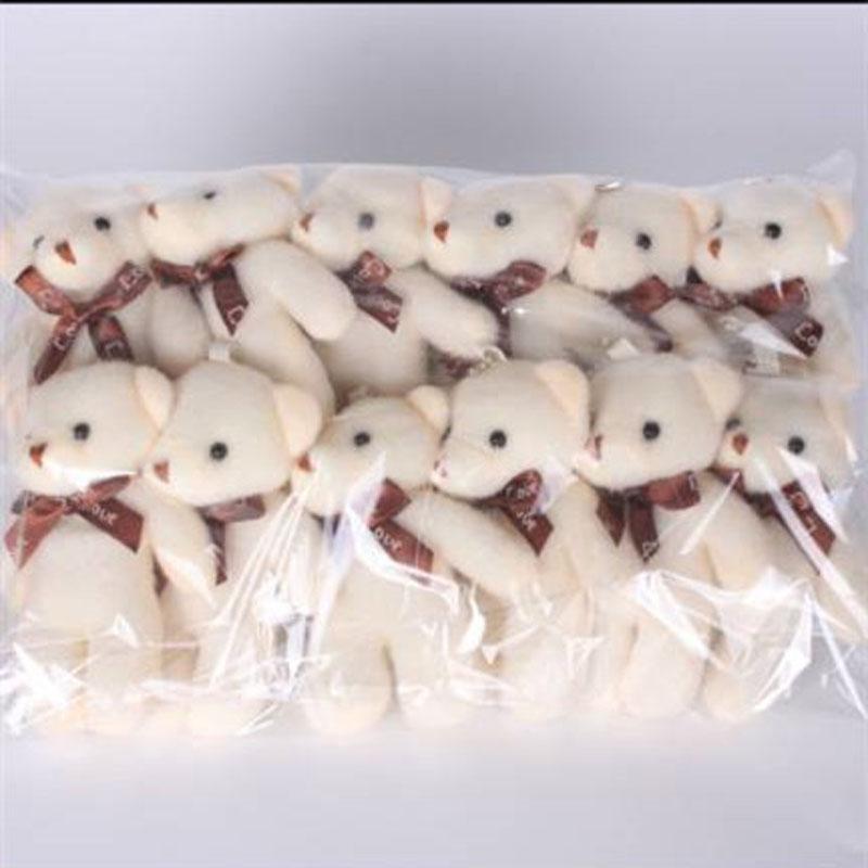 

12Pcs/Lot Soft Stuffed Bear Plush Toys Mini Teddy Bear Dolls Toy Small Gift Party Wedding Keychain Bag Pendant Teddy Key Chain