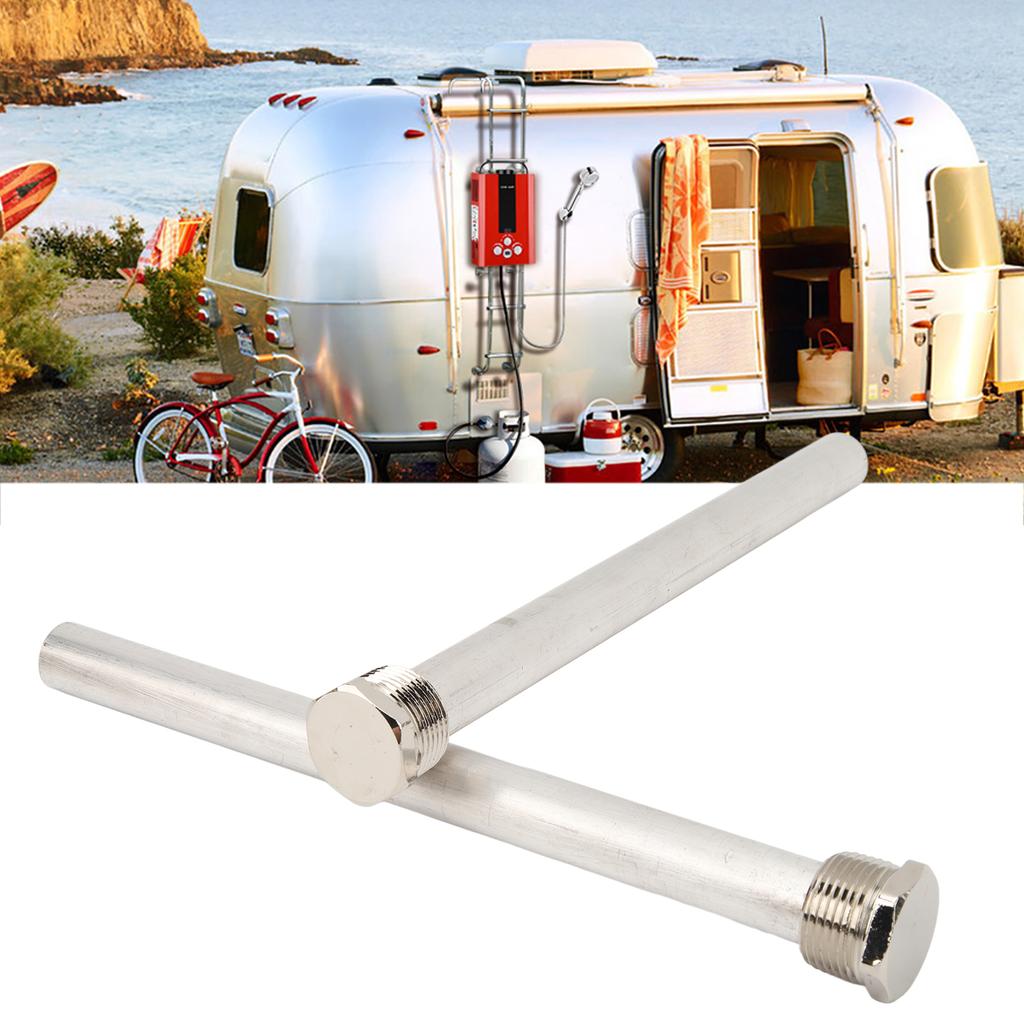 2Pcs RV Water Heater Anode Rod 18 X 235mm 3/4in NPT Protective Anode Rod for Mor‑Flo RV Water Heater