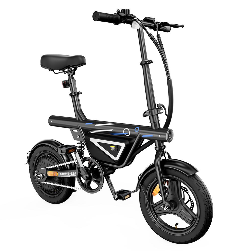 iScooter EB1S Faltbares Elektrofahrrad, 36V 12Ah Akku, mit App-Steuerung grau