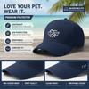 [Pet Lover Baseball Cap] Women's Infinity Heart Paw Print Hat, Soft Lightweight Breathable, Adjustable Curved Brim, Daily Casual Dad Sun Cap