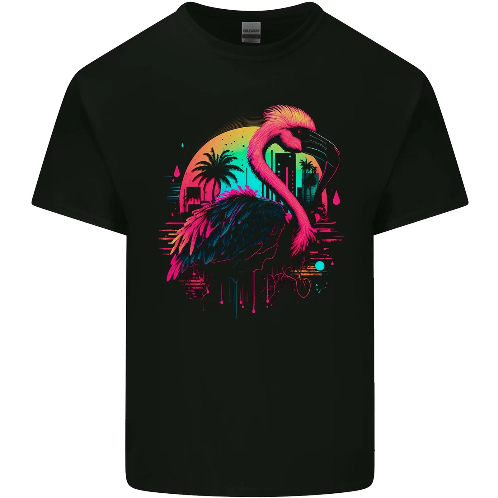A Retro Flamingo Kids T-Shirt Childrens S