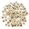 100 Pcs Wood Tiles Letters 1 Complete Sets of Wood Tiles Clever and Delights Perfect for Crafts, Letter Tiles, Spelling