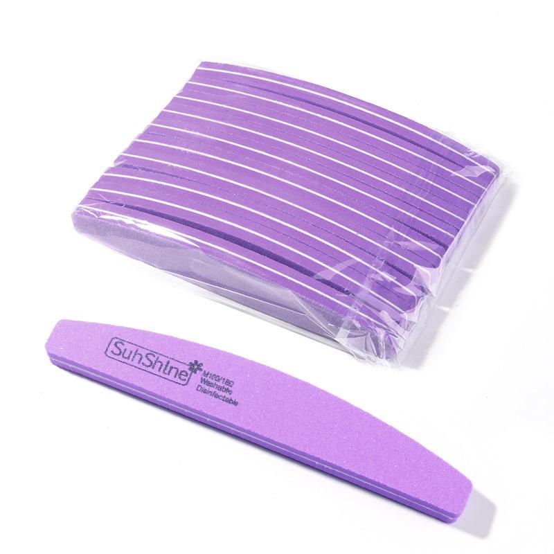 10 Stück Doppelseitige Nagelfeilenblöcke Bunte Schwamm Nagellack Polieren Schleifen Pufferstreifen Polieren Pediküre Maniküre Werkzeuge