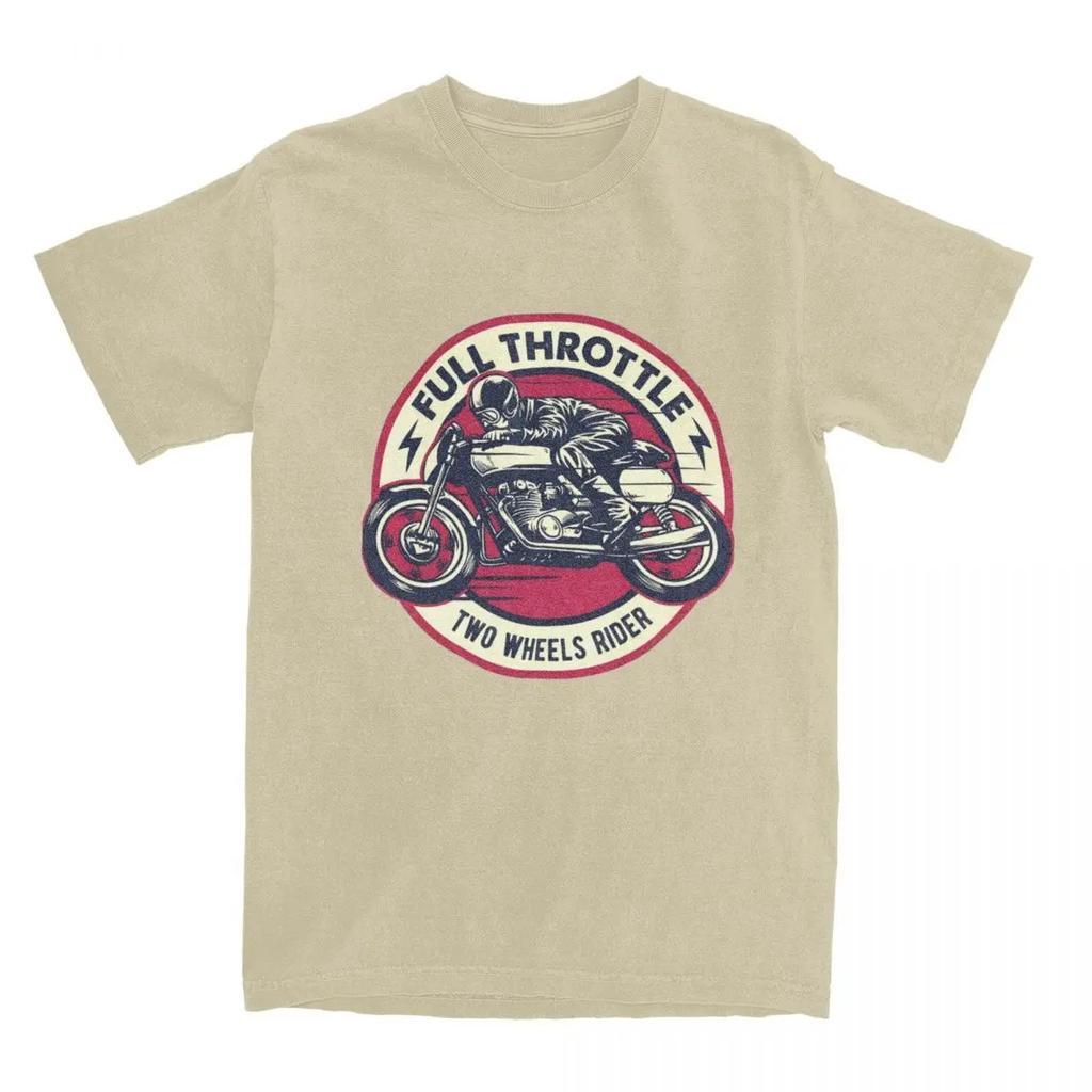 Summer Full Throttle Cafe Racer Rockabilly Biker Shirt Merch Men Women Awesome Motorcycle Motor T-shirt