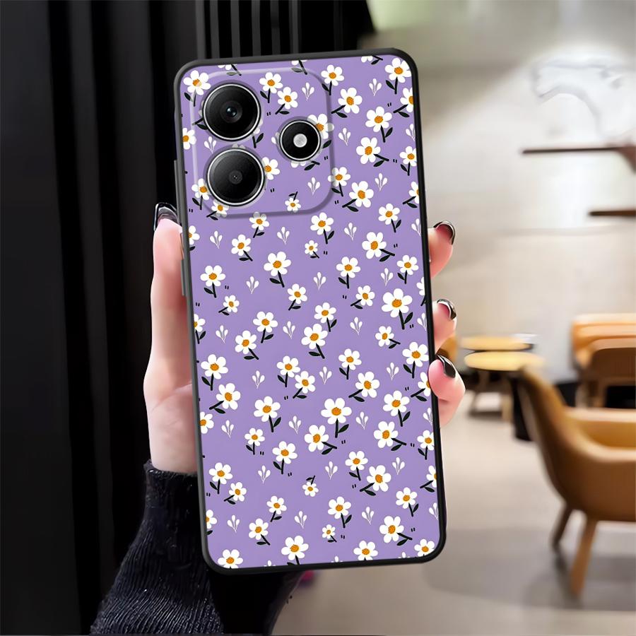 Case for Xiaomi Redmi Note 14 14C 12C 13C A4 A5 A3 13 Pro Plus 10 9 8 7 12 11 A1 K80 Phone Cover A2 K40 A1 Simple Chrysanthemum