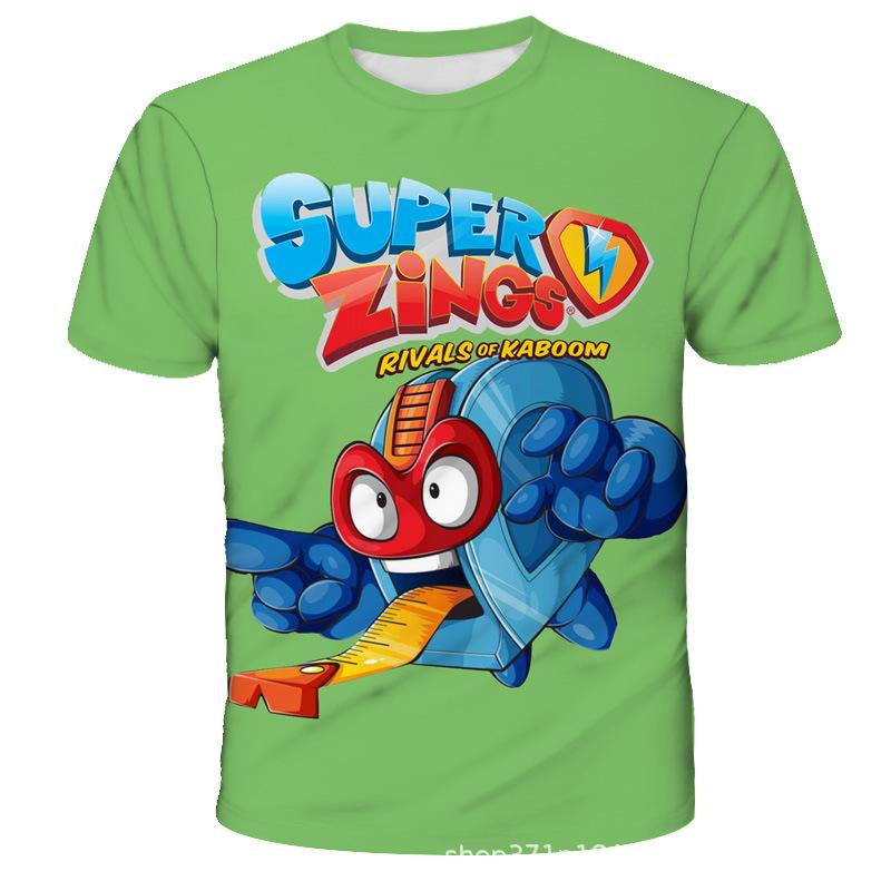 Cartoon Animation Printed Children's Clothing Top Fashionable Comfortable Short-sleeved Casual T-Shirts Boys