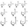 400pcs Carbon Steel Barbed Fishing Hook Eyed Sea Fish Hook Replacement Circles Hook Carp Fishing Tackle Easy to Use