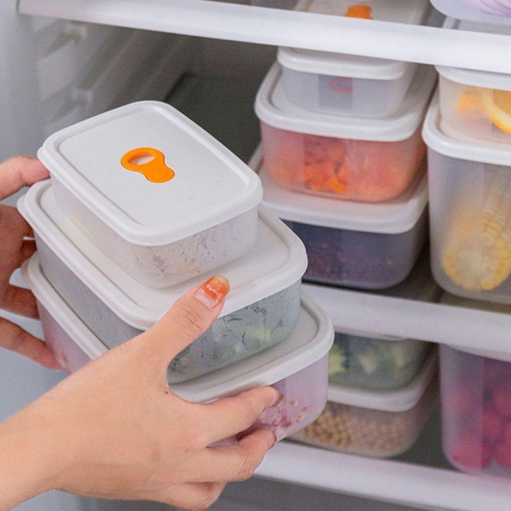 

Пластиковый холодильник Crisper с крышкой Ящик для хранения свежих продуктов Контейнеры для продуктов Герметичный ящик для хранения фруктов