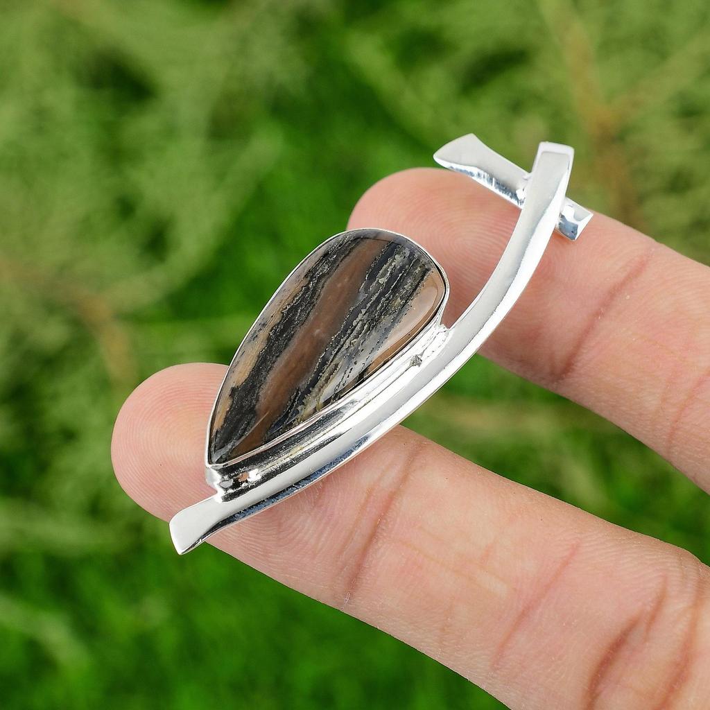 Honey Dendrite Opal Gemstone Pendant 925 Sterling Silver Pendant Handmade Pendant Christmas Gifts Silver Jewelry