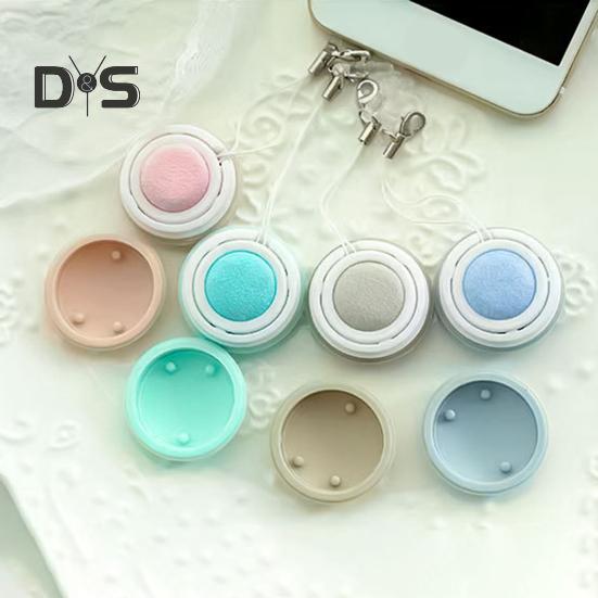 4 szt. Ściereczka do czyszczenia ekranu telefonu z przenośnym sznurkiem Ścieracz do odcisków palców do obiektywu aparatu Okulary dotykowe Kulki do czyszczenia ekranu Szczoteczka do okularów