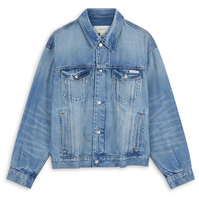 

Calvin Klein American Vintage Classic Cotton Denim Jacket Men Jackets Light-Blue 4RB797G S