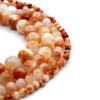 Orangefarbene Persische Topas Runde Perlen für DIY Schmuckherstellung