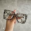 New Square Frame Glasses Women Anti Blue Light Protective Eyewear Fashion Oversized Street Style For Ladies